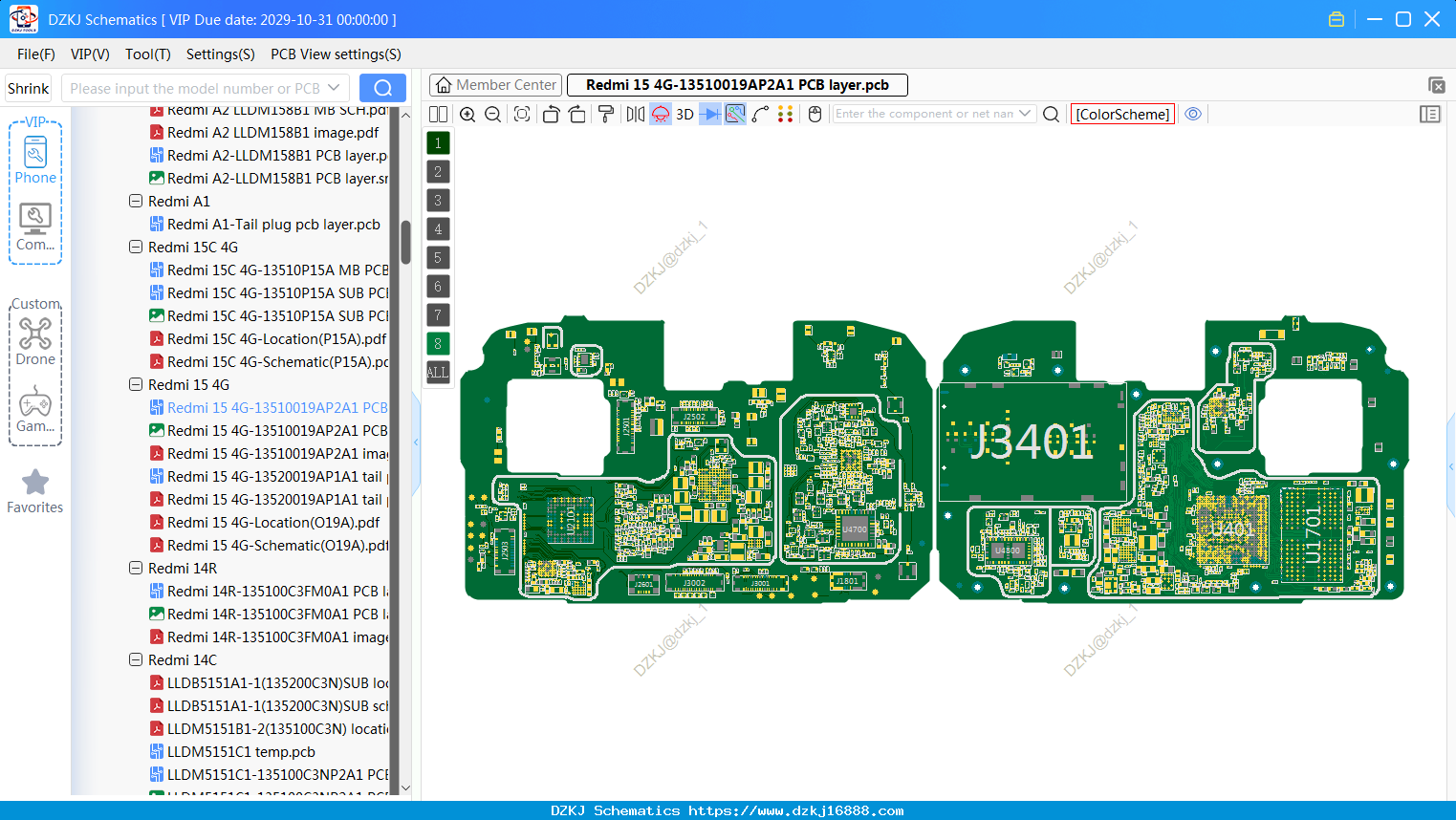 Redmi 15 4G-13510019AP2A1 PCB Layer